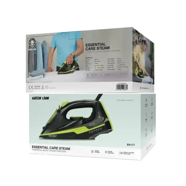 GREEN LION ESSENTIAL CARE STEAM | POWERFUL BURST STEAM FUNCTION| BX177